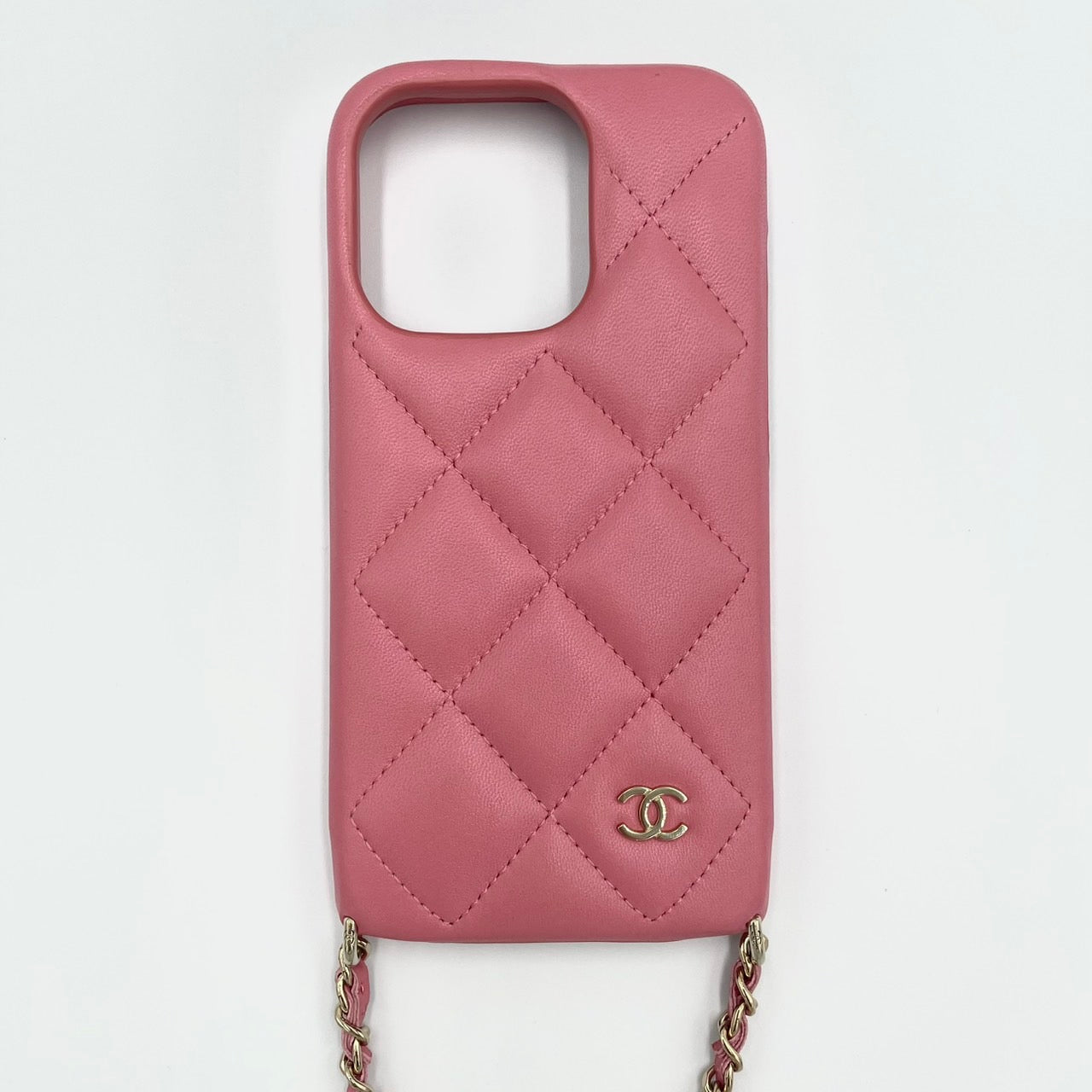 CHANEL シャネル ラムスキン iPhone 14pro ケース ショルダー
