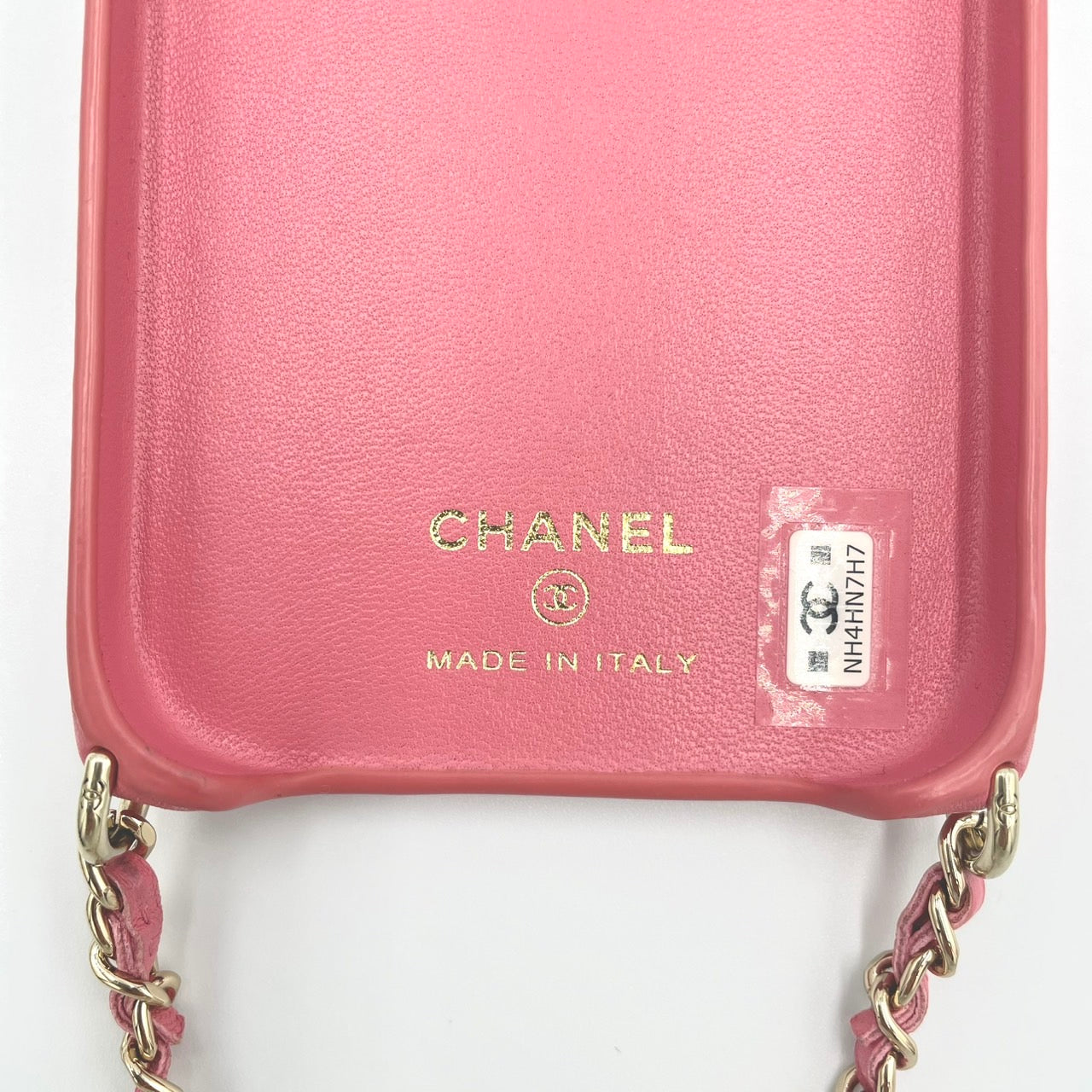 CHANEL シャネル ラムスキン iPhone 14pro ケース ショルダー