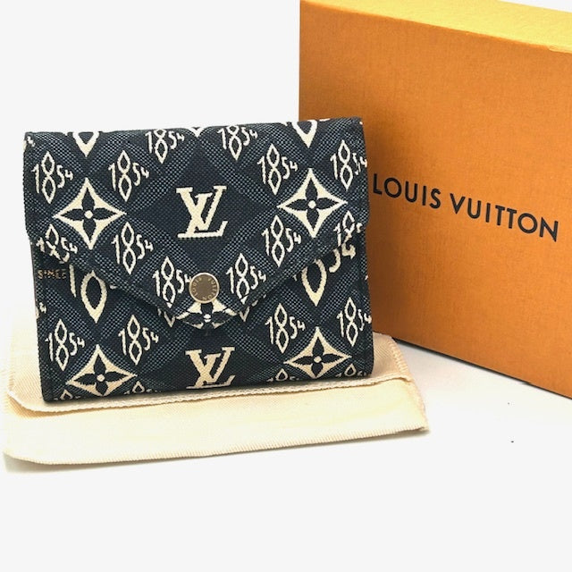 ルイヴィトン ジャガード ポルトフォイユ･ヴィクトリーヌ 三つ折り財布