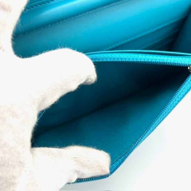 シャネル CHANEL マトラッセ パテント 2.55 チェーンウォレット