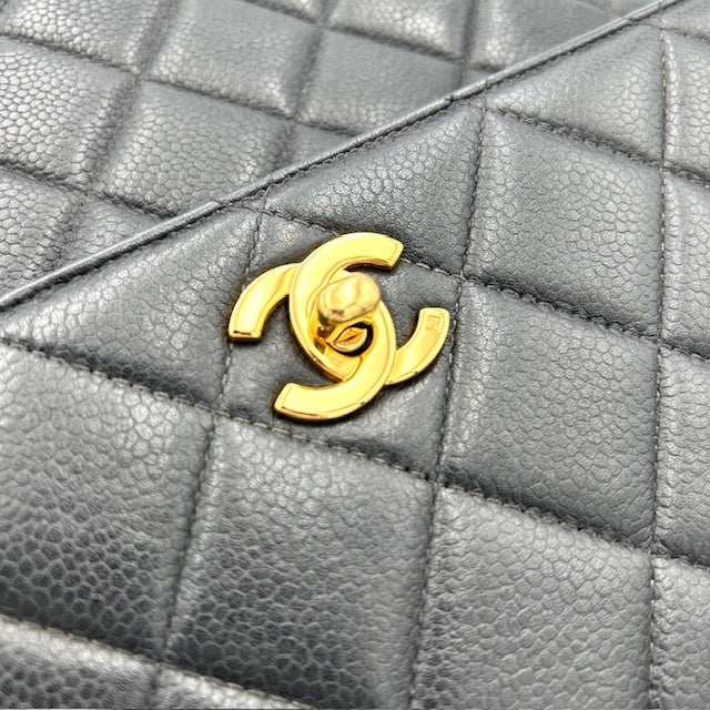 シャネル CHANEL キャビンスキン マトラッセ ケリー型 ハンドバッグ