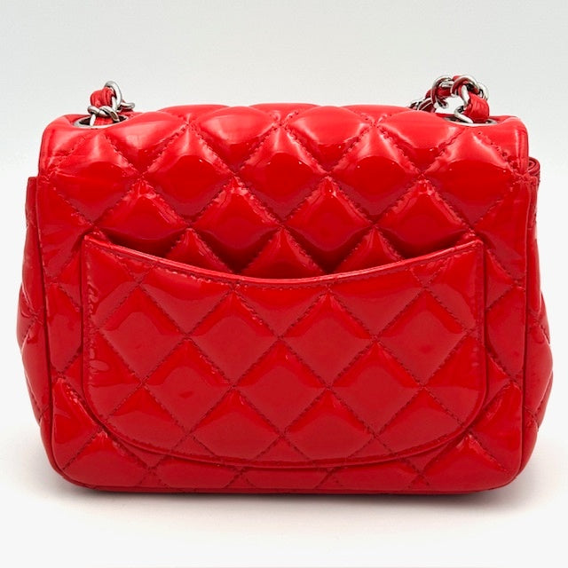 シャネル CHANEL ミニマトラッセ パテント マトラッセ チェーンショルダーバック 16