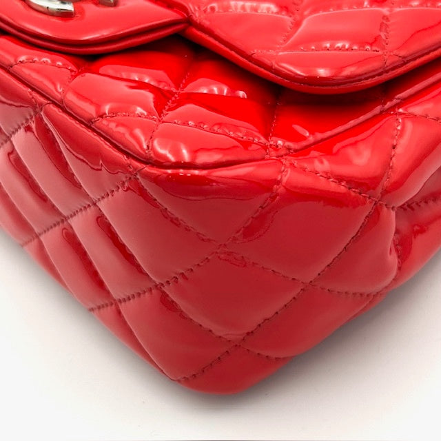 シャネル CHANEL ミニマトラッセ パテント マトラッセ チェーンショルダーバック 16