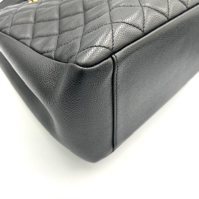 シャネル CHANEL キャビアスキン GSTトート チェーンバック ゴールド金具