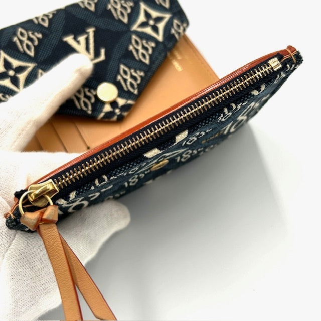 ルイヴィトン ジャガード ポルトフォイユ･ヴィクトリーヌ 三つ折り財布